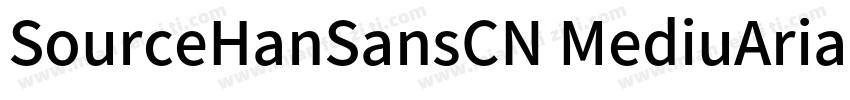 SourceHanSansCN MediuArial Unico字体转换